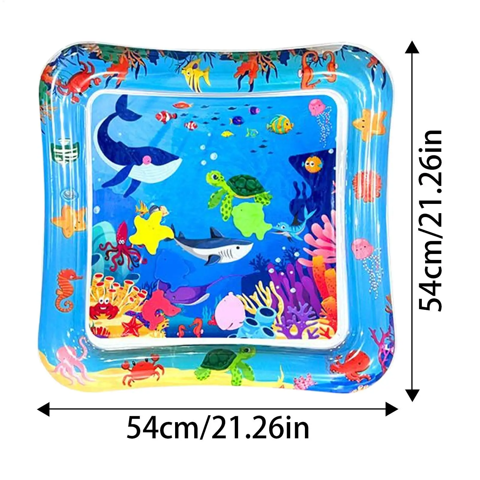 حصيرة لعب مائية للقطط، وسادة تبريد للحيوانات الأليفة، قابلة للطي وقابلة للغسل، حصيرة حسية تفاعلية للحيوانات الأليفة والجرو واللعب في الأماكن المغلقة والخارجية #6