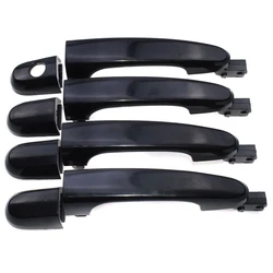 1 Set Black Car Exterior Door Handle Cover Fit for Kia Sportage 2005 2006 2007 2008 2009 2010 82651-1F000 82661-1F000 New