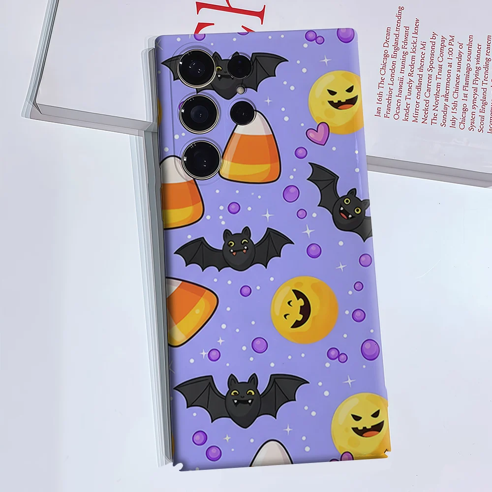 Halloween Treats Phone Case for Samsung Galaxy S26 S25 S24 S23 Ultra Plus Luxury Double-layer anti-fall Back Cover