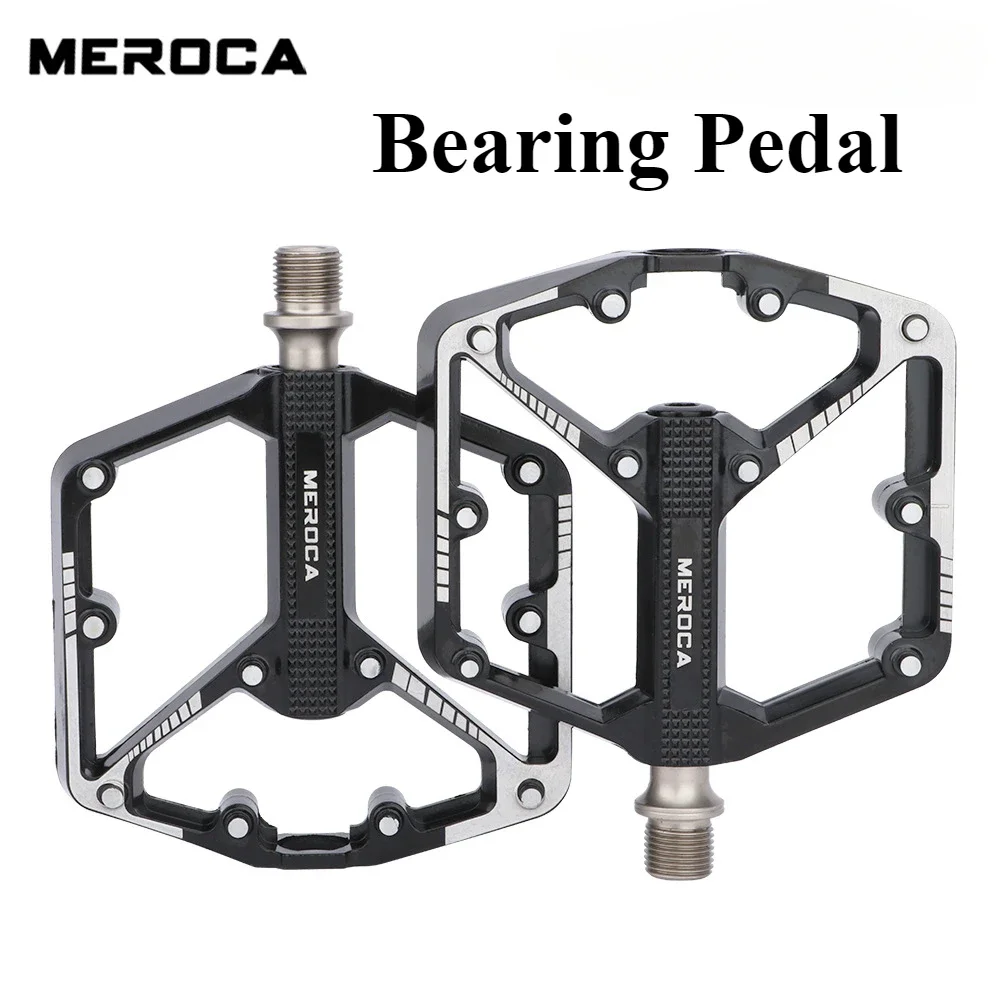 

MEROCA Ultralight Bicycle Pedals Sealed Bearing Aluminium Alloy Cycling Non-slip Mountain Bike BMX Road Bike Pedals Accessories