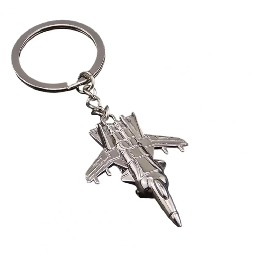 Plane Key Holder Realistic Fighter Keychain Lightweight Aircraft Model Keyring Portable Multifunctional Plane for Travel