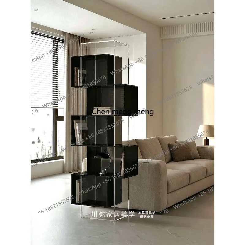 

Bookshelf integrated corner floor display rack against the wall storage locker living room rack