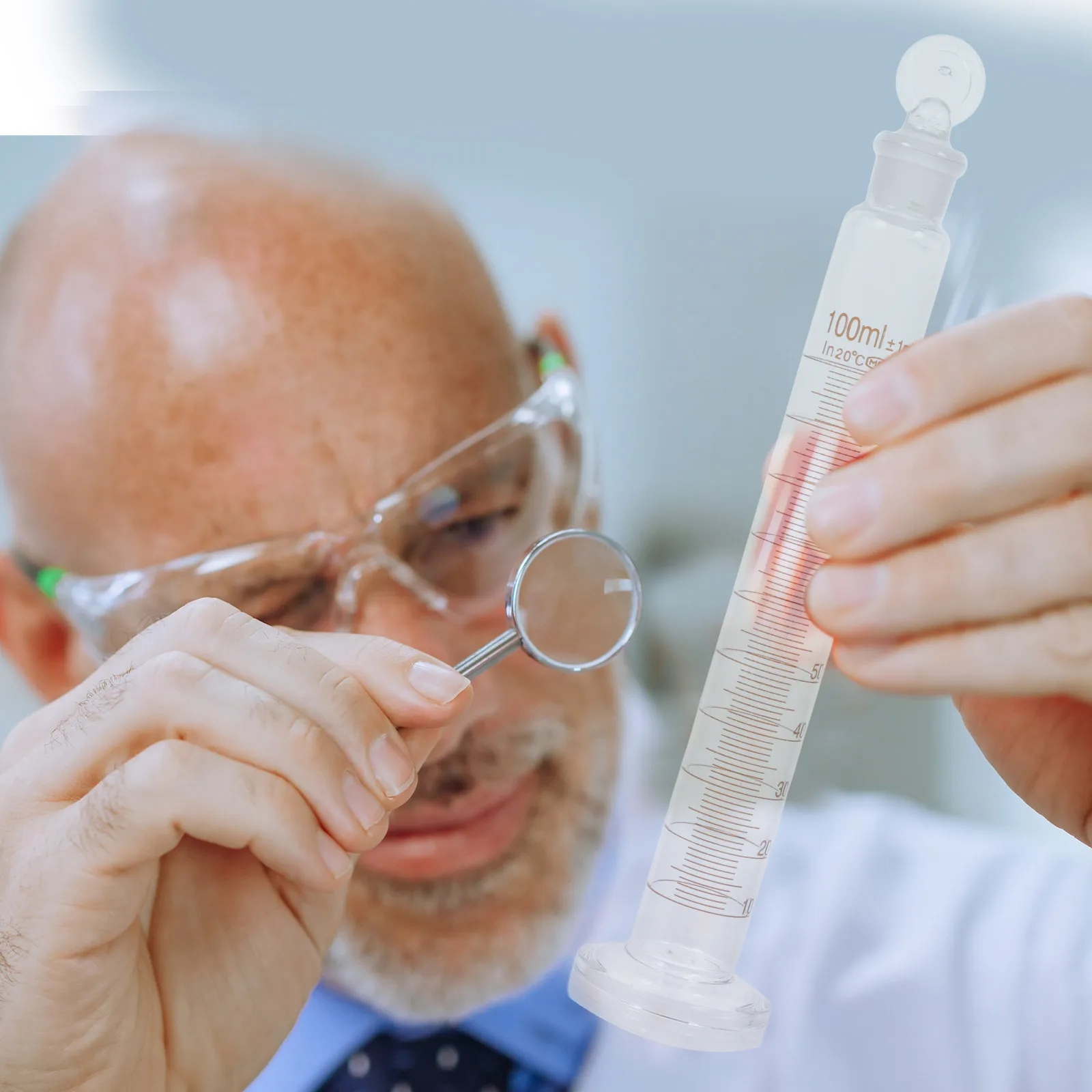 

1Pcs Glass Measuring Cylinder Graduated Cylinder Stable Base for Laboratory Experiment Precise Scale