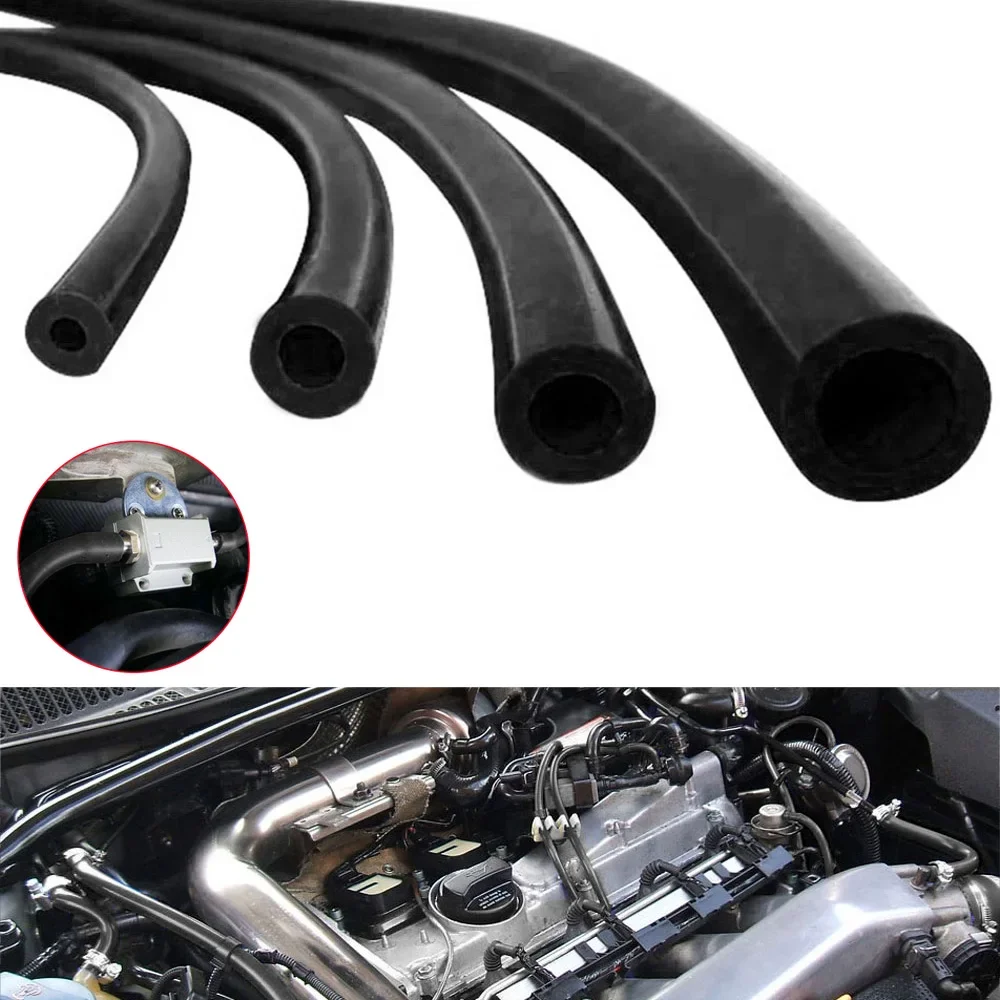 Universal Silicone Vacuum Tube Hose Black 1meter Long Car Accessories Silicone Tubing 3/5/4/6/8/10/12/14mm Racing Line Pipe Tube