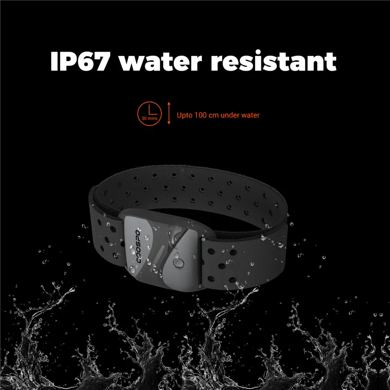 Coospo HW807 Heart Rate Monitor Waterproof Armband Optical Outdoor Fitness Sensor Bluetooth For Wahoo 5.0 ANT+ HRV Cycling Gear