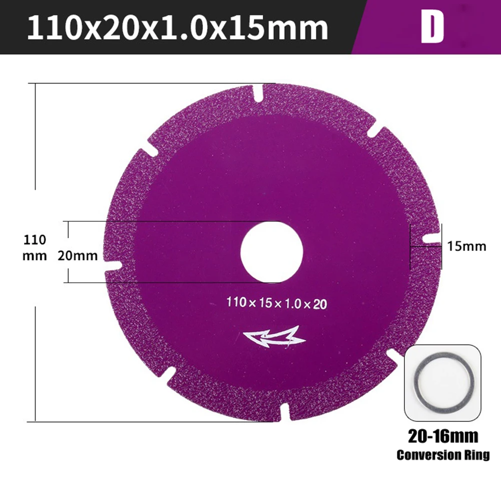 Imagem -04 - Diamond Marble Saw Blade para Rebolo Cerâmico Disco de Corte de Telha Ferramentas de Corte Jade Acessórios 1pc