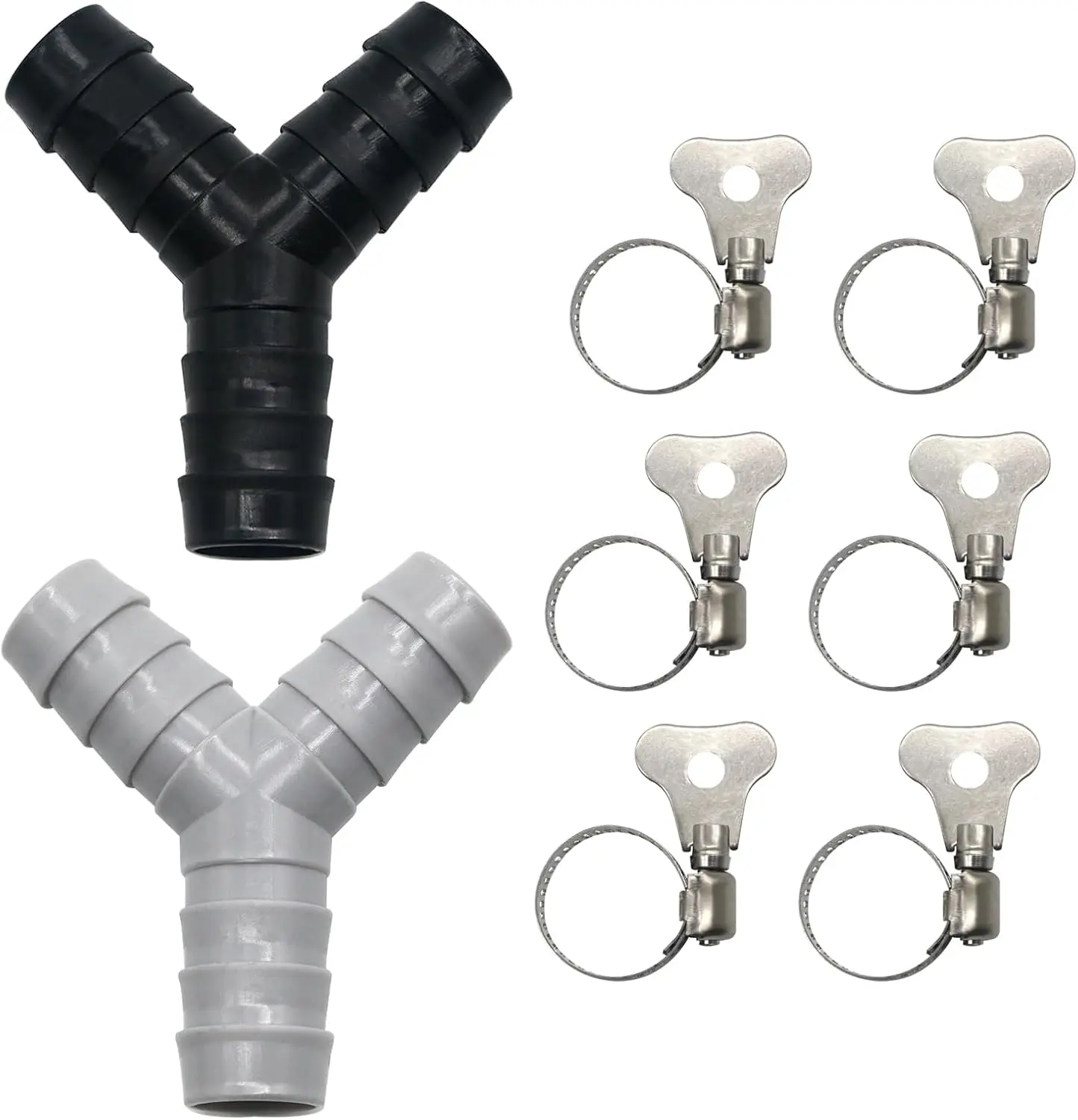 

Универсальный Y-образный разветвитель шлангов для стиральной машины, 2 шт., пластиковый трехходовой адаптер для разделенного соединения трубы, сливного соединителя с