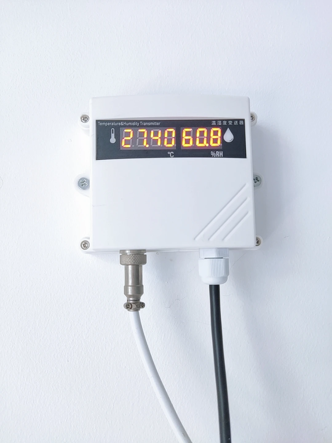 

RS485 0-5V 0-10V 4-20mA Display Transmitter with Temperature Humidity Sensor Wall-Mounted Probe Temperature Sensors