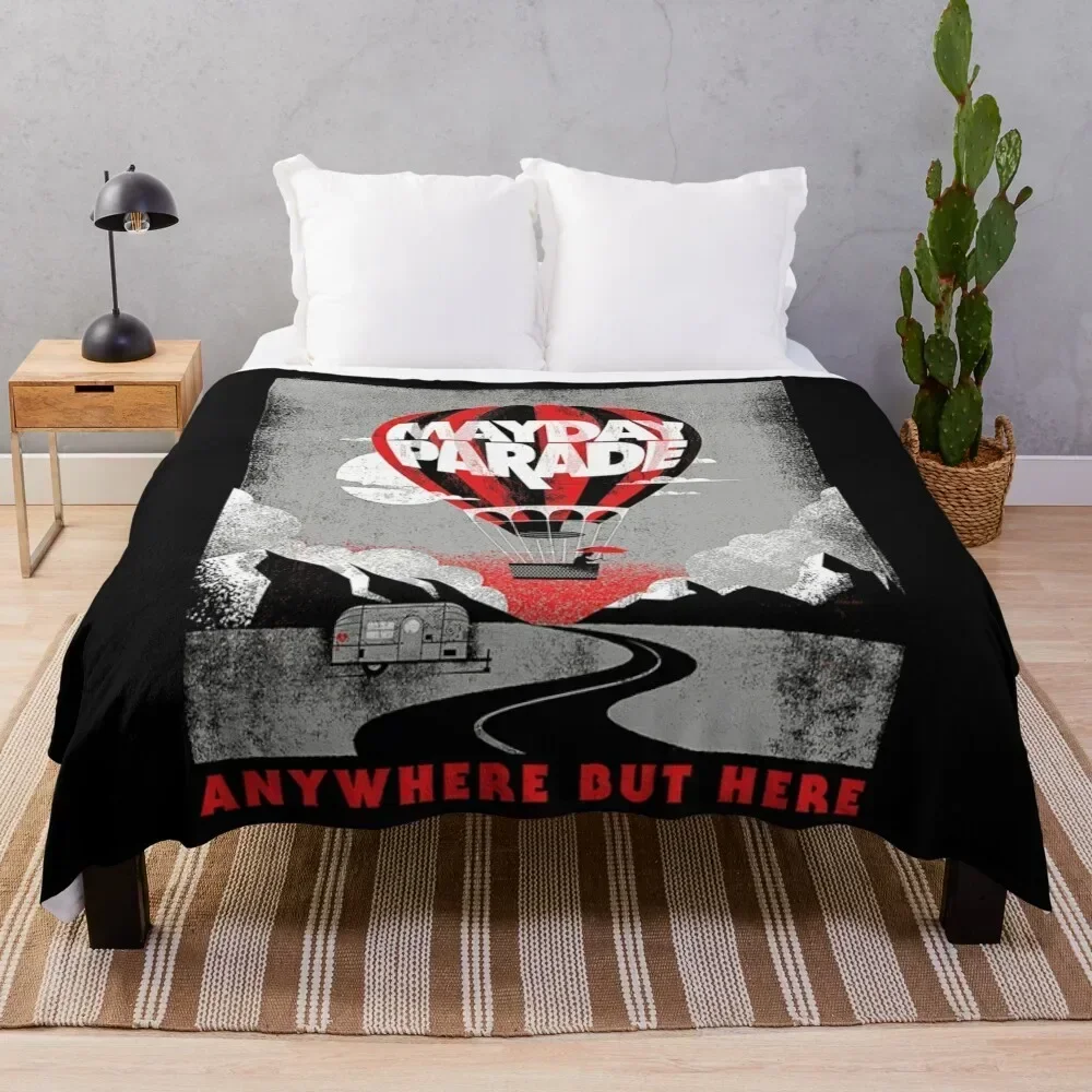 

best anywhere mayday but here Throw Blanket