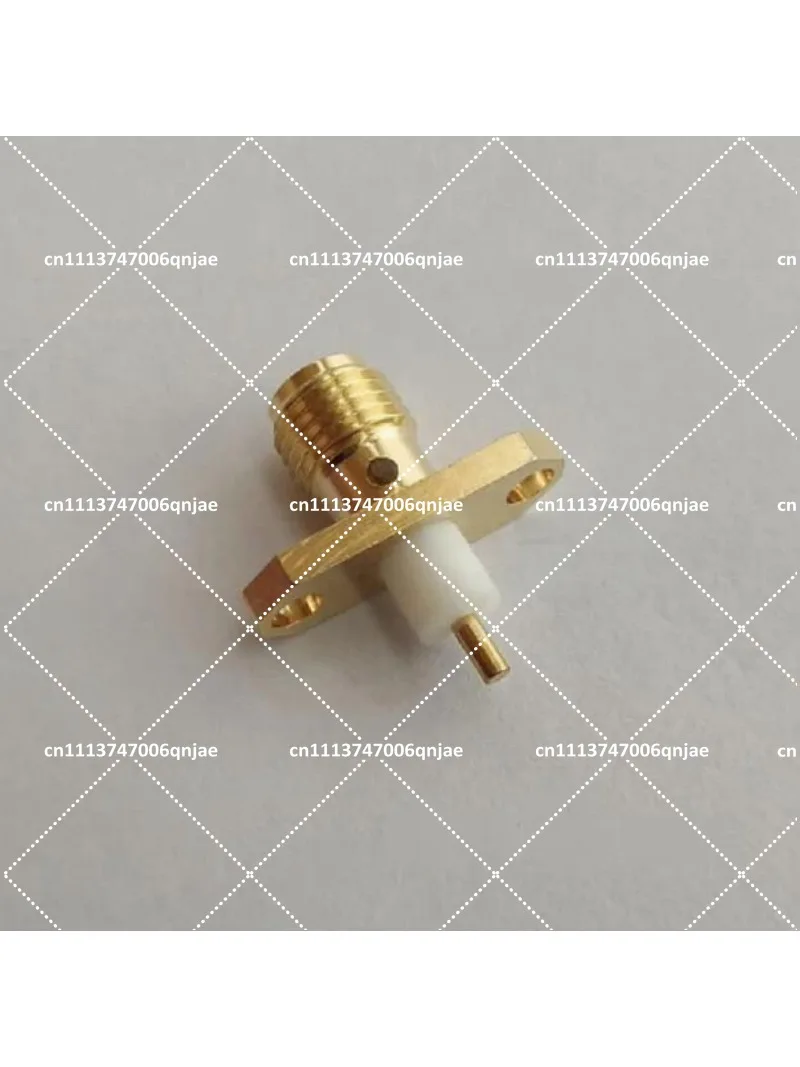 10pcs SMA-KFD46 Gold Plated 6GHz Panel Fixing 12.2mm Hole Spacing Flange SMA Female RF Connector