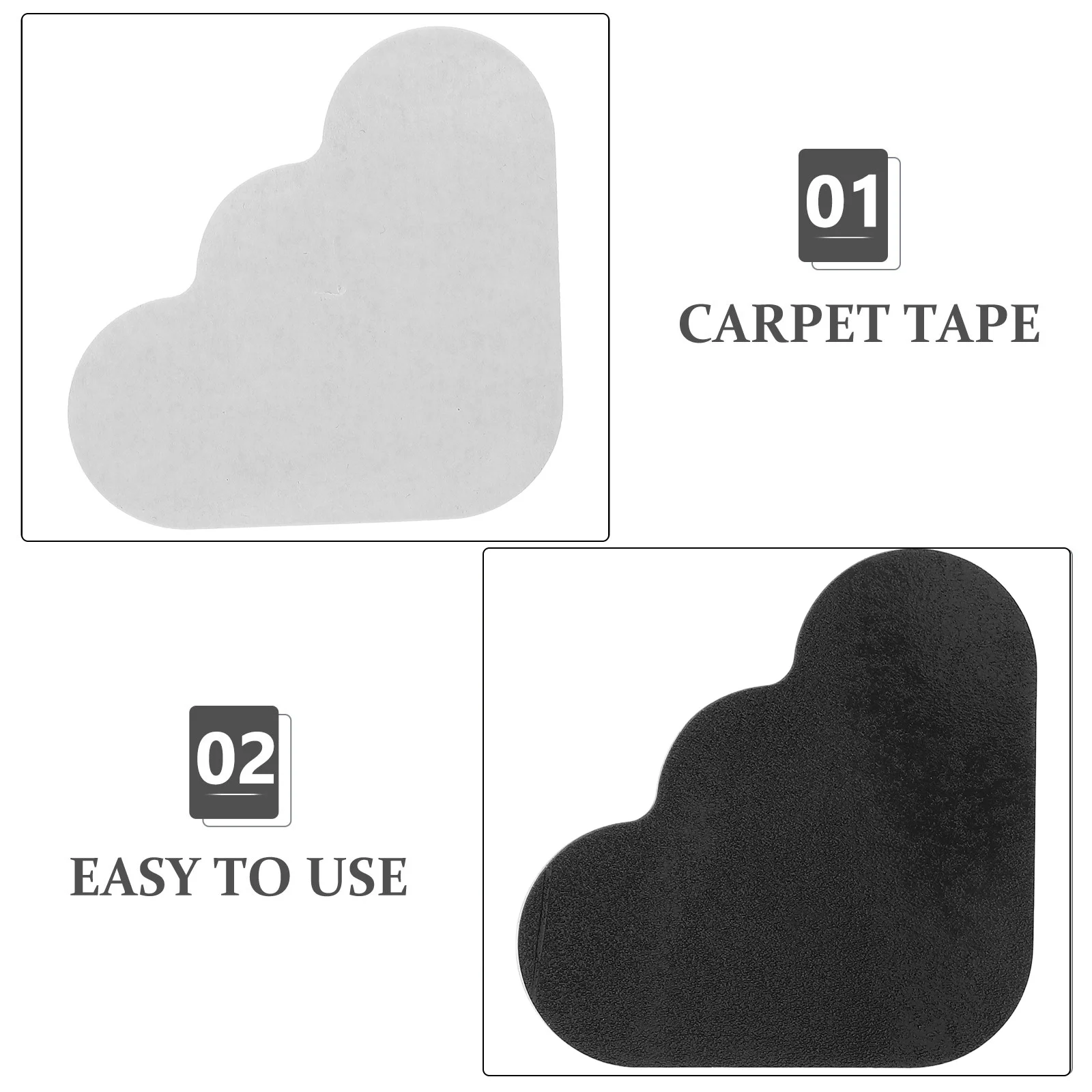 10 قطعة شريط السجاد مزدوج الجوانب عدم الانزلاق البساط وسادة آمنة عقد لا الانزلاق انزلاق غرف متعددة البساط الشريط السجاد الزاوية القبضات #2