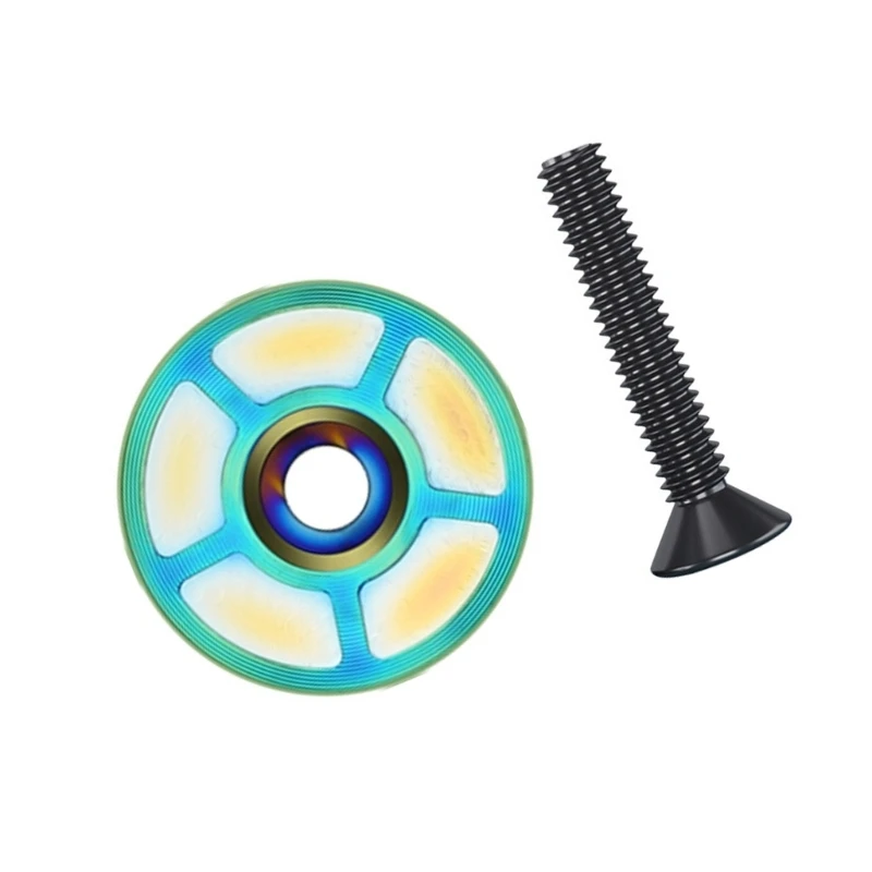 Precisions Threaded with 6mm Screws Bicycles Stem Cap For Road Mountain Bikes 4XBB