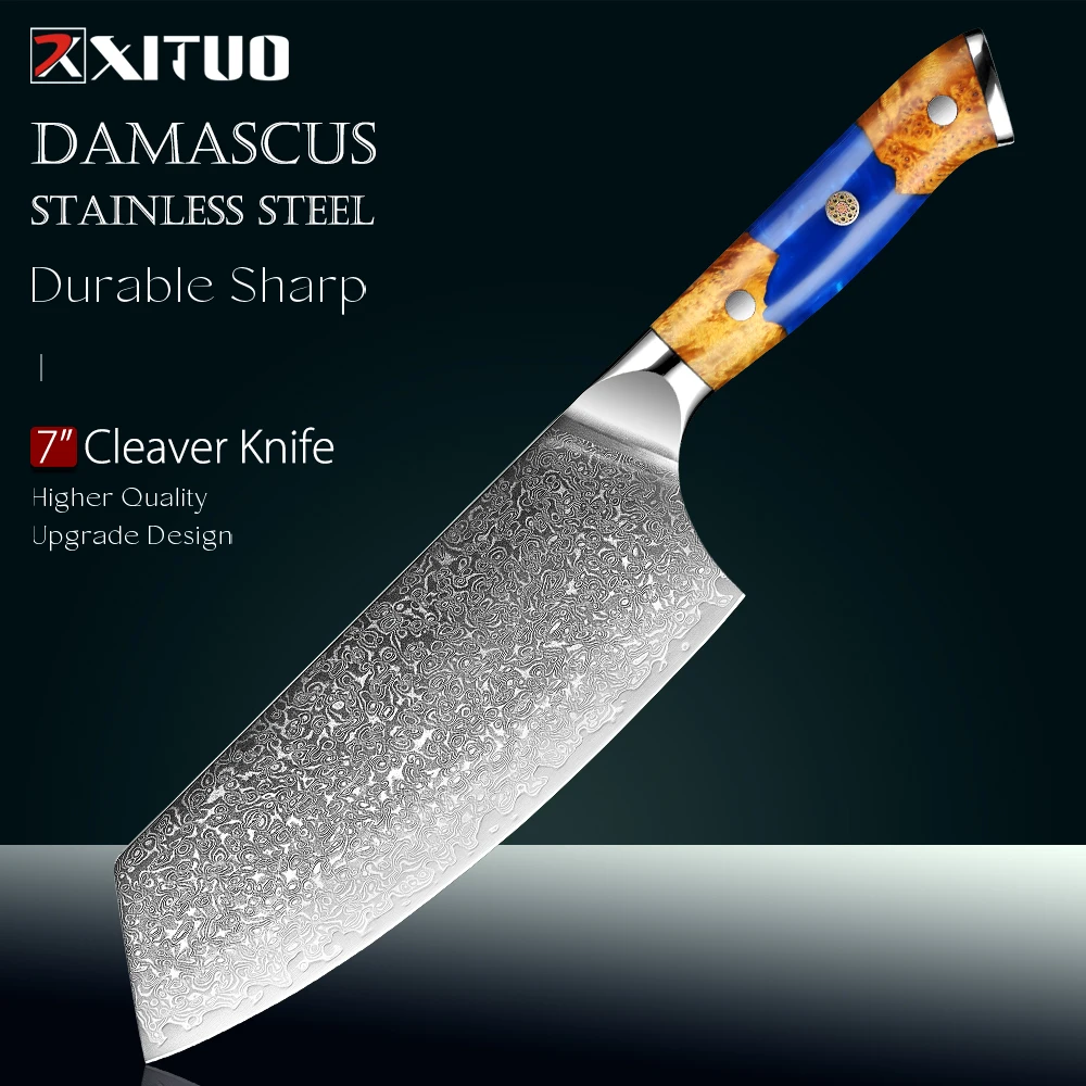 Japanese Meat Cleaver Knife, 7.5