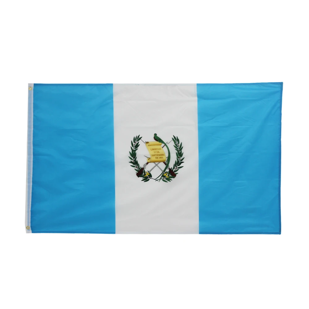 90x150 سنتيمتر علم غواتيمالا 3x5 أقدام سوبر بولي كرة القدم العلم داخلي في الهواء الطلق البوليستر معلقة العلم