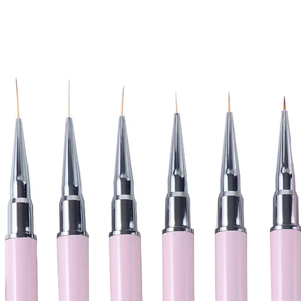 Manico con strass per intaglio Pennello per gel UV ultrasottile Penna per rivestimento per unghie in acrilico Strumento per manicure Penna per disegno per nail art Pennello per nail art