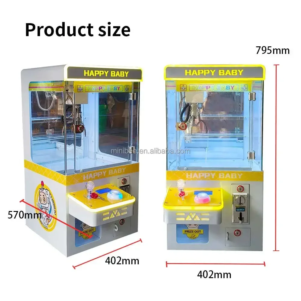 Transparent Grab Doll Machine Coin-operated Fishing Hanging Doll Doll Machine Entertainment Equipment Mini Doll Machine