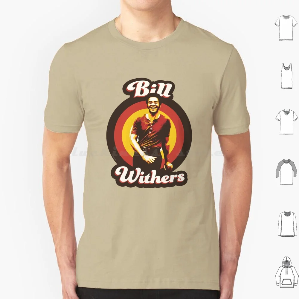 Bill Withers 70s Funky Soul T Shirt Tamanho Grande 100% Algodão Bill Withers Bill Withers Bill Withers Soul Music Soul Funk Cantor 70s