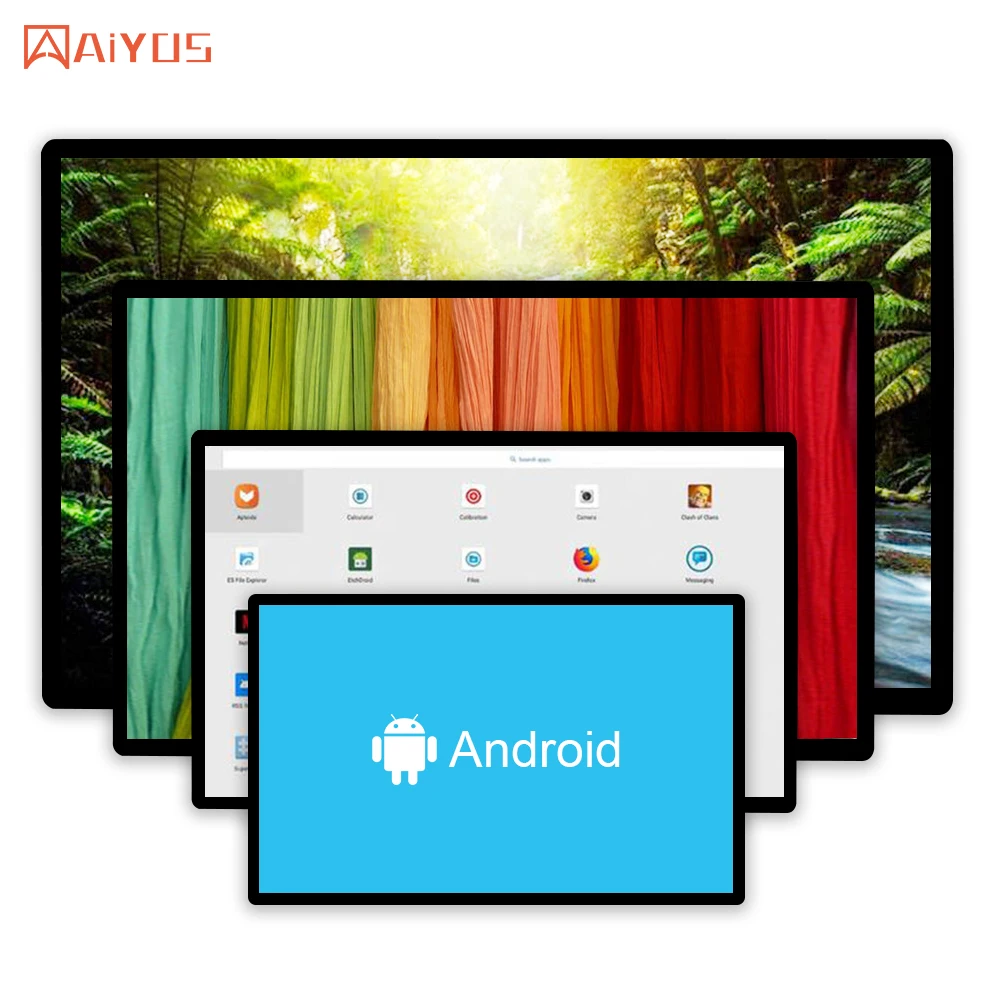 PC da pannello Android per interni da 15,6 pollici con touch screen capacitivo Segnaletica digitale OEM LCD ad alta luminosità per negozio al dettaglio