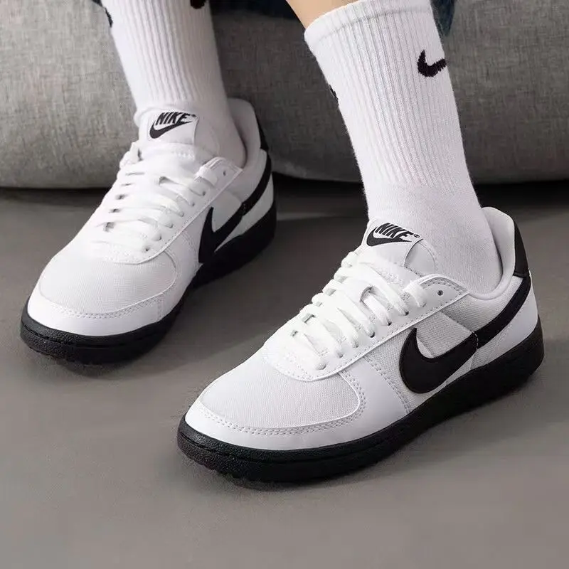 Nike Fieldgeneral Casual Shoes for Women, Comfortable and Versatile, Low-Top, American Retro Style, Suitable for Commuting and Shopping, White and Black, Fz5593-105