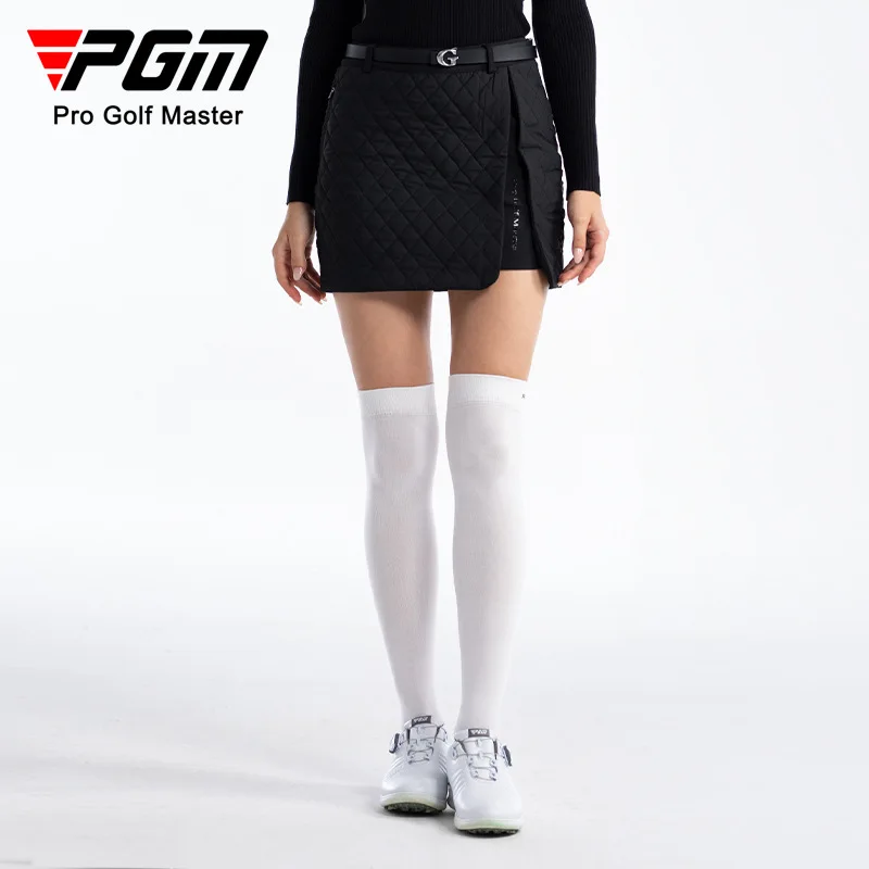 Pgm Winter Golf Wear Women Thicken Sports Hot Skirts High Waist Warm Slim Tennis Skorts Ladies Fashion Pencil Culottes