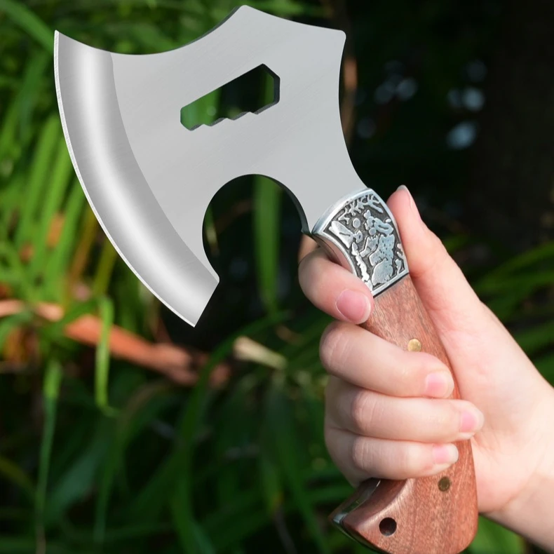 New Outdoor Multi-functional Hand Axe Portable Vehicle-mounted Rescue Axe Camping Self-defense and Firewood Chopping Tool