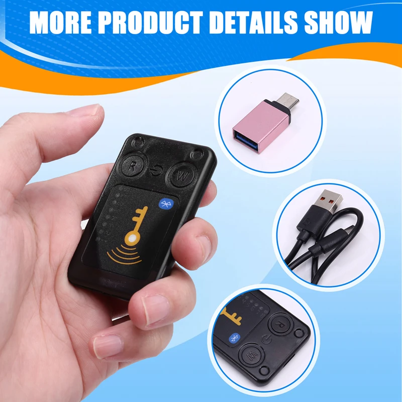 RFID Smart Chip Reader ISO14443 Key Detection EM125KHZ IC 13.56Mhz Badge Decode RFID Emulator Support Clone Card