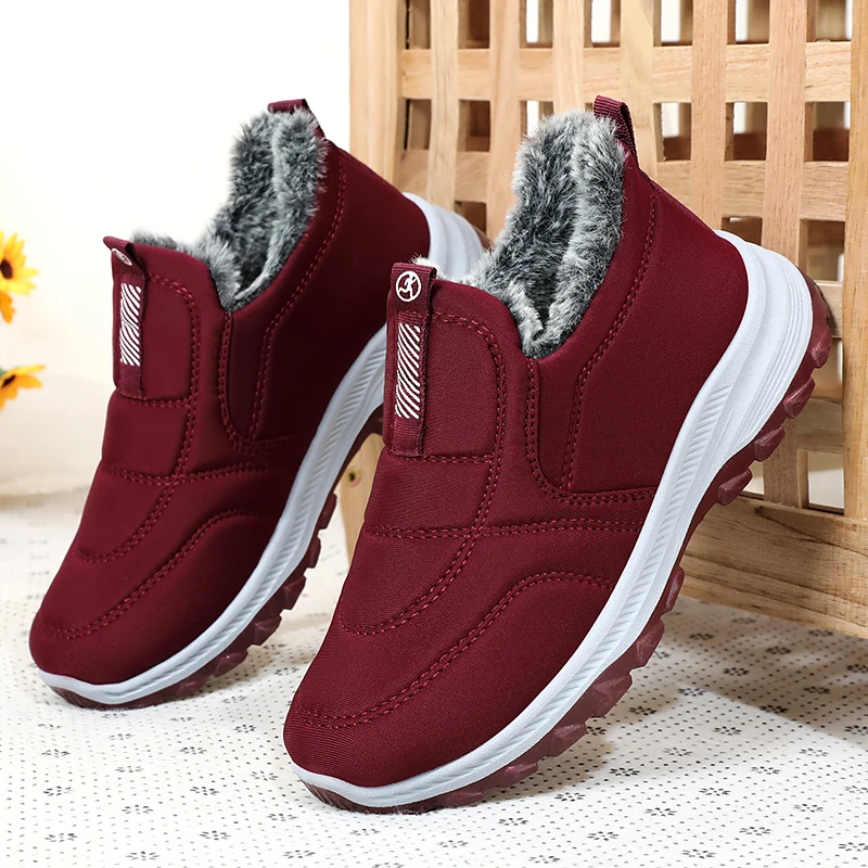 Women's Boots Winter Shoes 2024 Women Waterproof Snow Boots Female Slip On Casual Shoe Plush Footwear Men's Ankle Botas