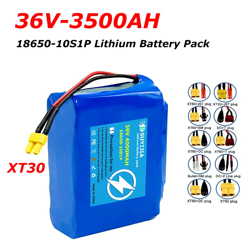 

36V 3500mAh 10S1P Battery Packs 18650 Rechargeable Lithium Ion Battery for Electric Self Balancing Scooter HoverBoard Unicycle