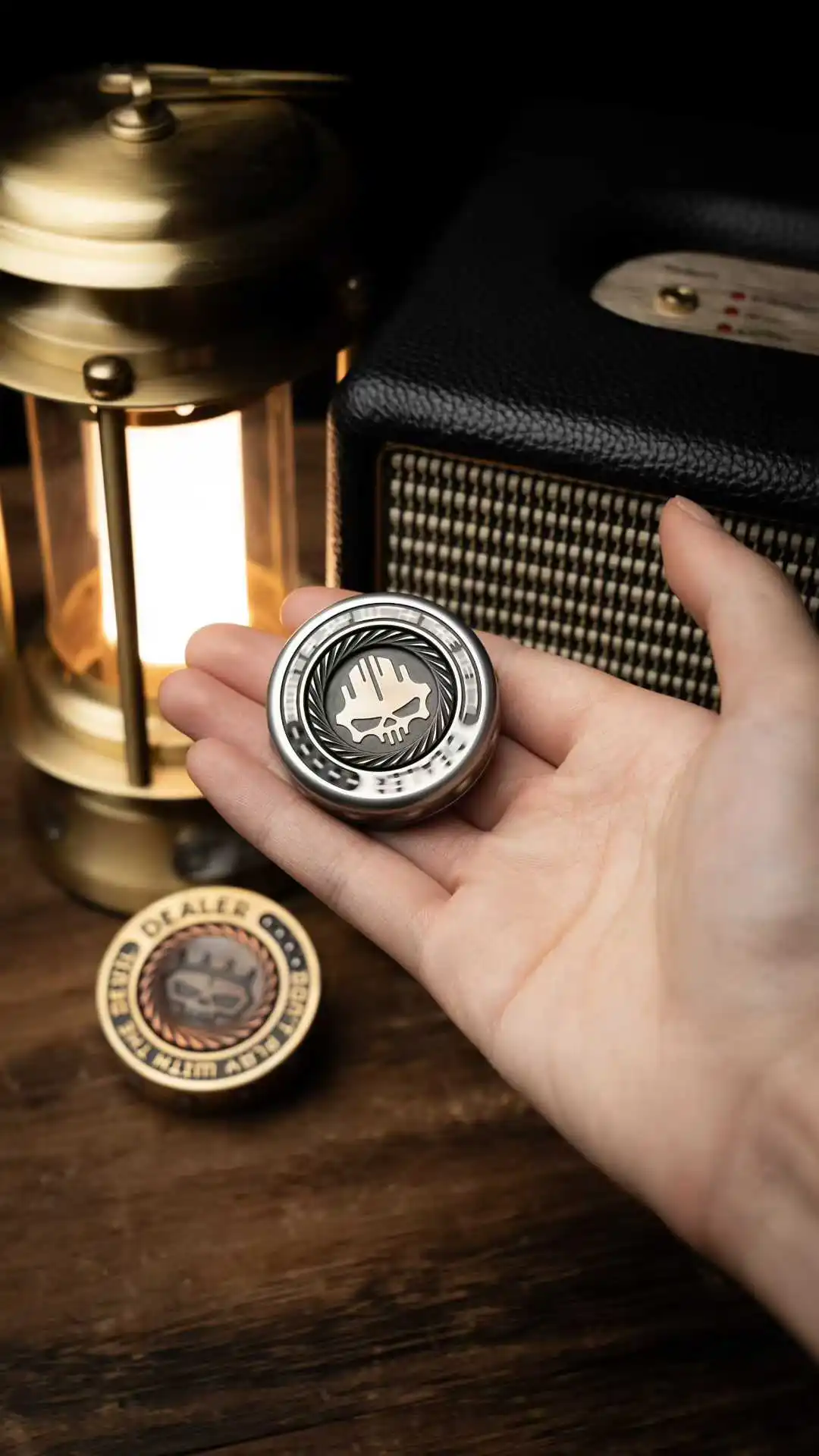 

1 шт. LAUTIEProud: Металлическая настольная игрушка-антистресс в стиле старинного кузнечного инструмента Дажуан, ручная работа, EDC-игрушка Lautie