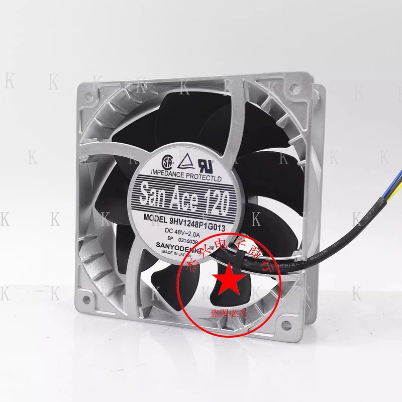 C  FOR Sanyo San Ace120 9HV1248P1G013 DC48V 2.0A 120*38*38MM 4-Wire Cooling Fan
