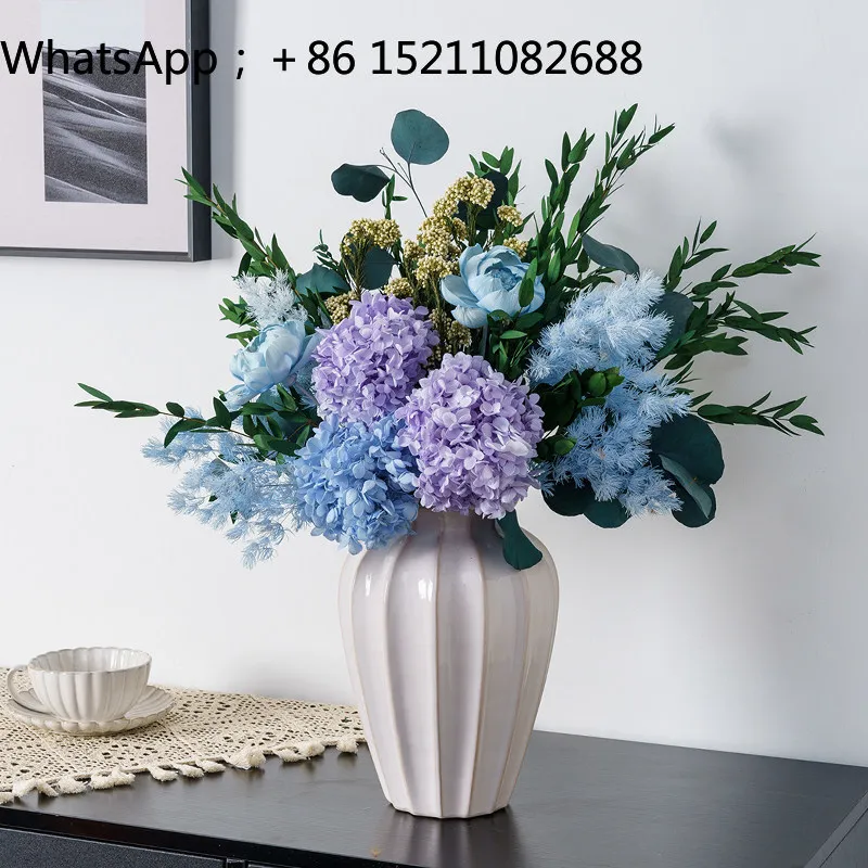 SCY eternal flower hydrangea desktop ornament decorative flower arrangement light luxury modern style soft decoration