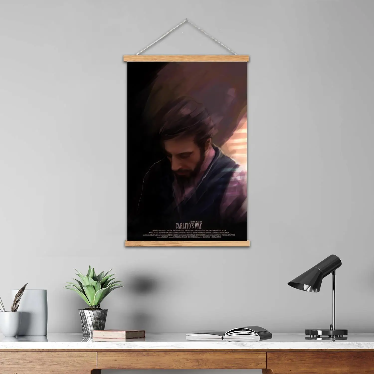 carlitos طريقة مؤطرة جدار اللوحة قماش ملصق فني وفن جدران، ديكور غرفة نوم الأسرة الحديثة، الملصقات، اللوحة الزخرفية