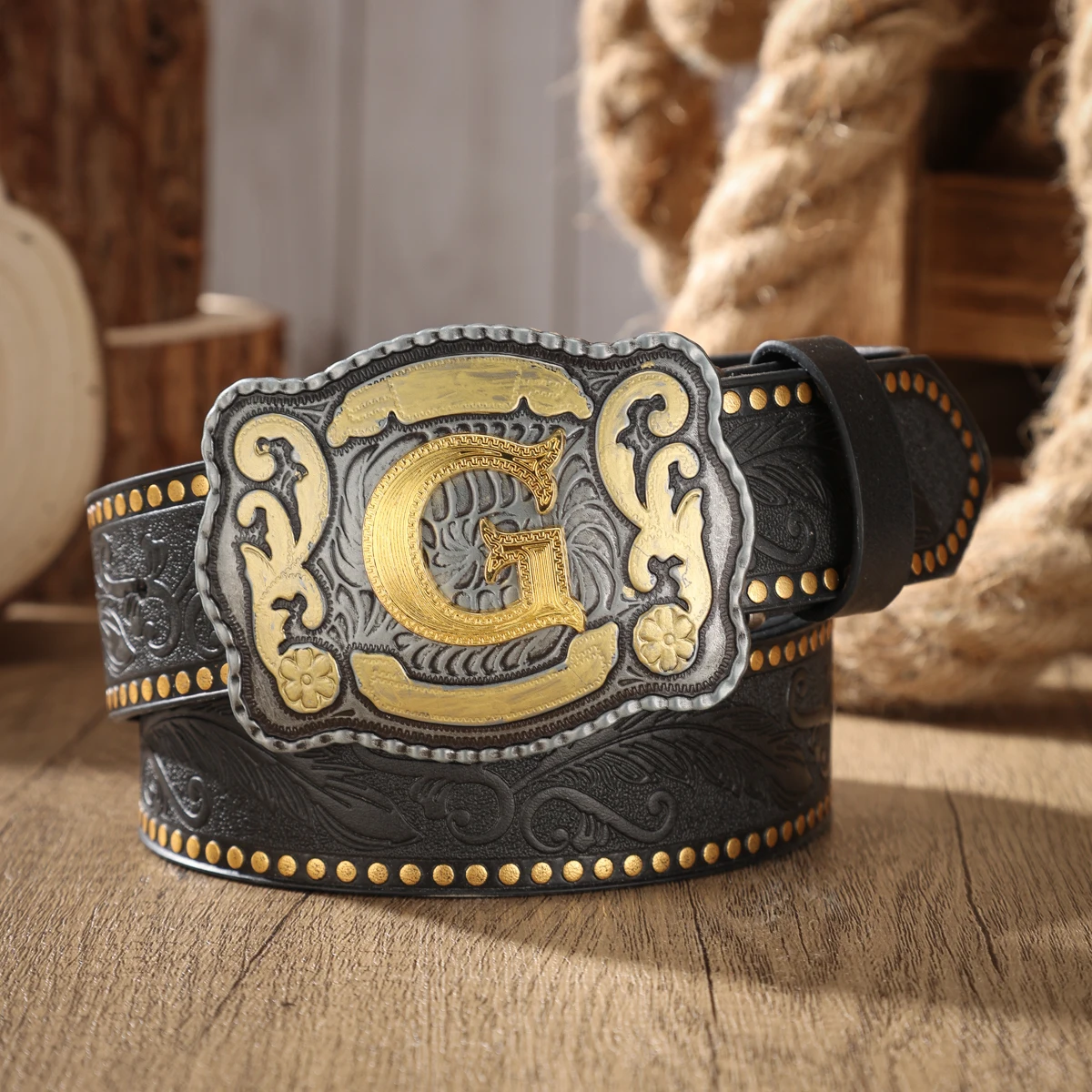 Ein PU-Gürtel für Damen und Herren, der den Stil von Western-Denim und Retro vereint, ist perfekt für alltägliche Freizeitausflüge. – Detail 19