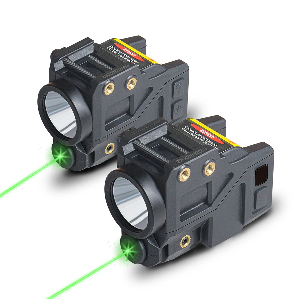 

Tactical Rechargeable Green Laser Sight Combo Light Scout Compact Pistol Flashlight For Glock 17 19 Taurus G2C PX4 Mini Lanterna