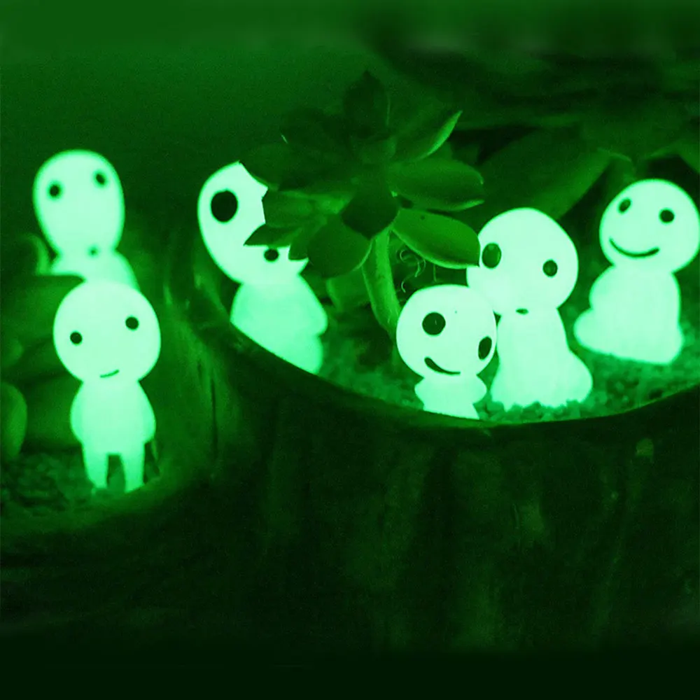 10pcs Miniature Landscape Decoration Mini Figures Fish Tank Home Decoration Garden Decoration Ornament Glow in the Dark image 5