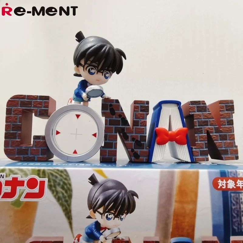 Re-ment Detective Conan Collection de figurines mystère Anime Kaito Kid Toru Amuro Gin Ai Haibara Décoration de bureau pour collectionneurs
