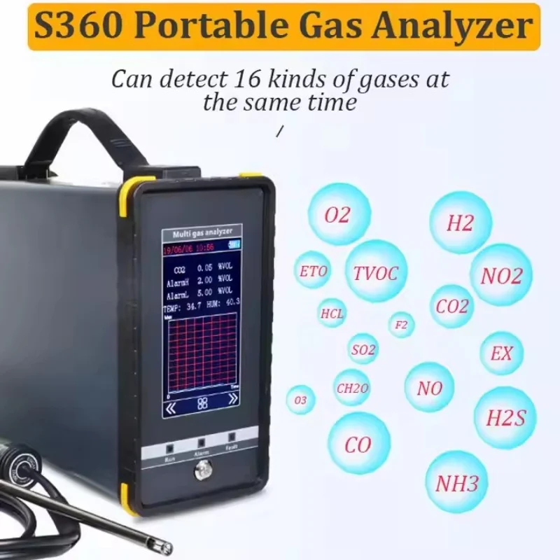 portable type gas analyzer 16 gas analyzer customization service gas analyzer