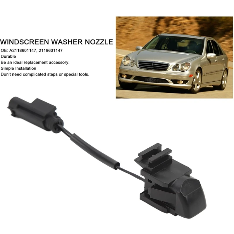 Windshield Washer Nozzle A2118601147 For Mercedes-Benz W203 C209 W219 W211 Parts Accessories