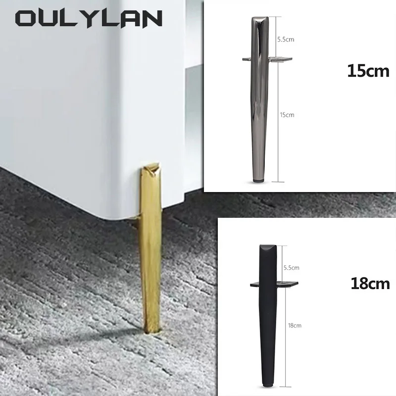 Oulylan 4 Stuks Meubelpoten Metalen Steunvoet Tafelvoeten Bed Sofa Stoel Benen Dressoir Badkamerkast Vervangende Voeten Nieuw