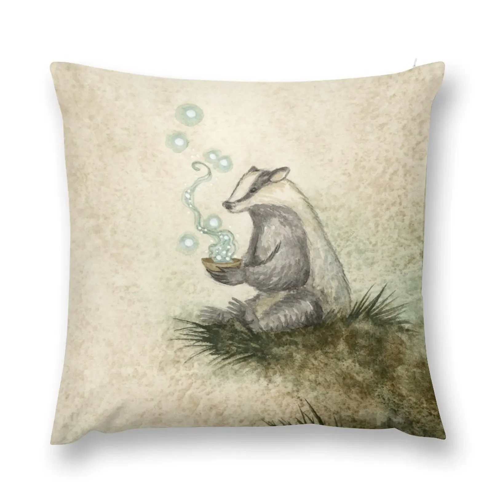 Badger Magick Throw Pillow Bed pillowcases Decorative Cushions For Luxury Sofa Christmas Pillow Cases pillow