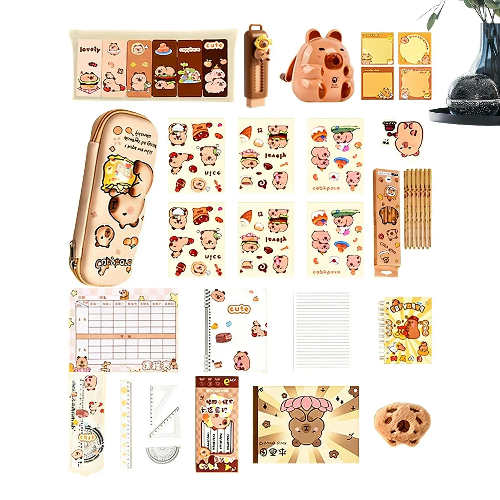 stationery-set-adorable-capybara-theme-school-supplies-set-capybara-stationery-kit-for-kid-girls-youth-teens-son-daughter-family