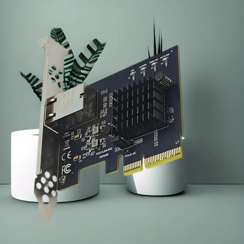 

10G PCI-E 4.0 X4 to RJ45 Network Card RTL8127AT Chip Gigabit Ethernet PCI Express Network Card 1Gbps/2.5Gbps/5Gbps/10Gbps for PC
