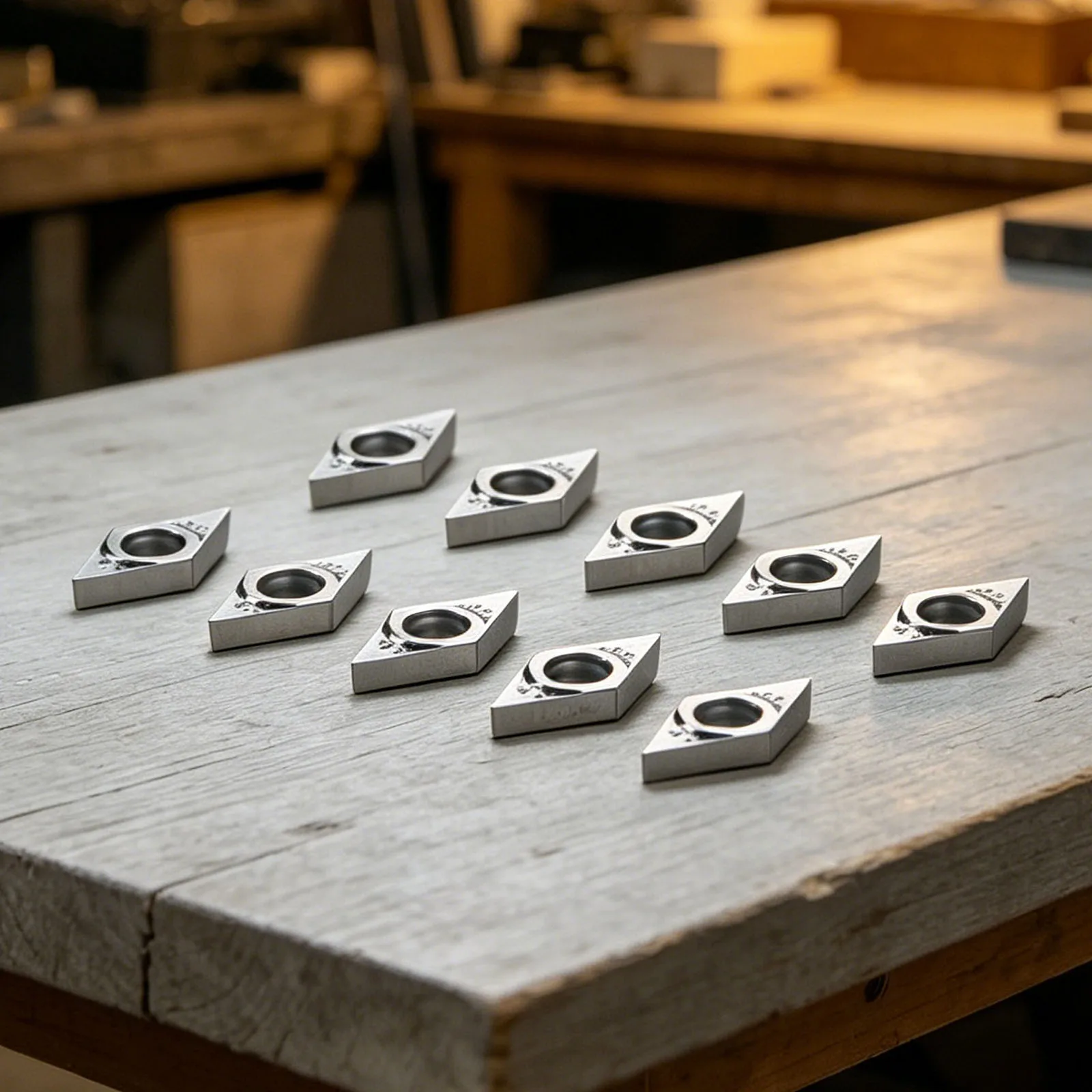 For Aluminum Carbide Inserts DCGT070202 for Turning and For Aluminum Parts High Finish and Wear Resistance Cutter Blade