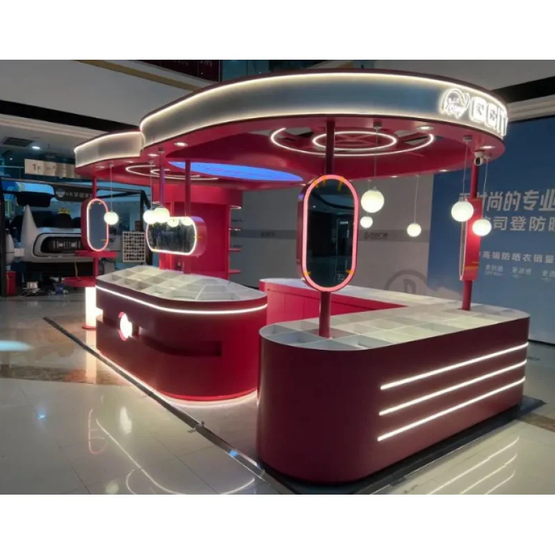 custom.Factory-customized Wooden Counter Paint Display Racks and Cosmetics Display Cabinets Are Suitable Shopping Malls