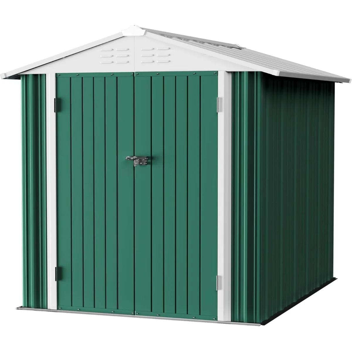 

Metal Outdoor Storage Shed 6 x 8 FT Metal Shed with Lockable Door,Waterproof Garden Tool Shed Storage House