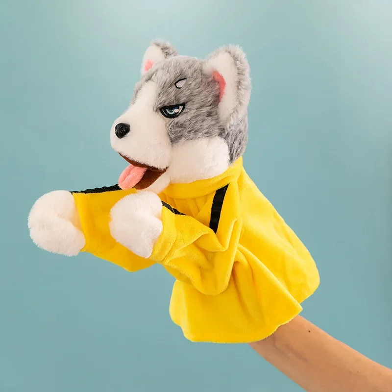 Creative Hand Doll Boxing Dog Plush Toy Husky Kung Fu Dog Cartoon Doll Funny Doll Electric Sound Toy