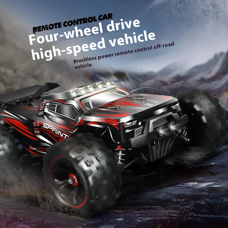 New Professional Four-Wheel Drive Brushless Charging High-Speed Off-Road Racing Car Drifting Boy Model Remote Control Car 90km/H