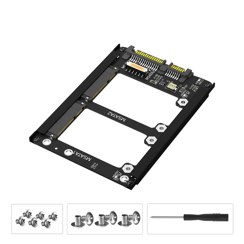 

Full Size 2.5" Two Msata to 2.5in SATA3 6Gbps Frame Stand