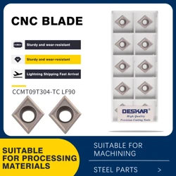 CCMT09T304 TC CCMT09T308 TC LF90 CCMT060204 TC CCMT060208 TC LF90 10PCS Rhombus Shaped Inner Hole Blades Cermet Material blades