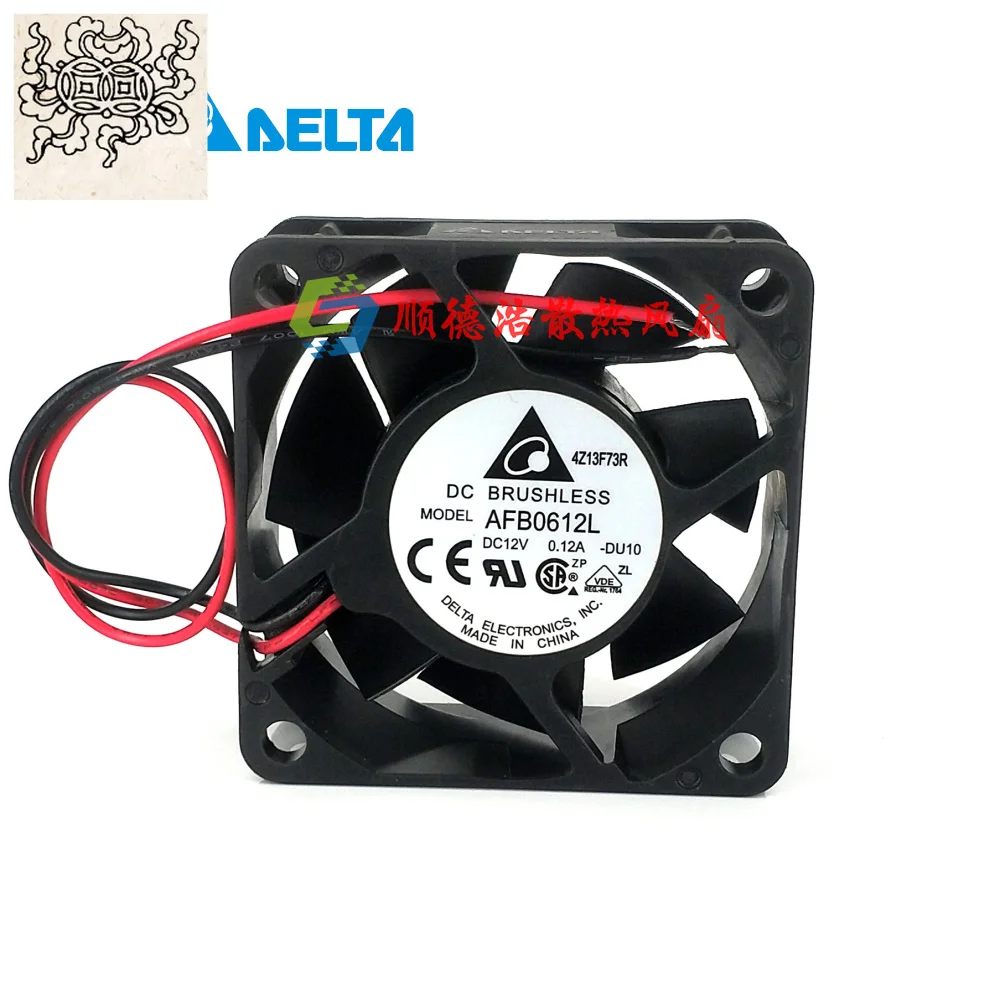 

Ltsf For Delta Electronics AFB0612L 3100RPM DC 12V 0.12A 60x60x25mm 2-Wire Server Cooling Fan